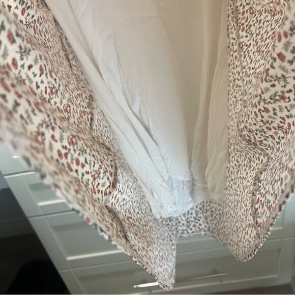 PERFECT STRANGER “Juliette” Lined Floral Print Deep V Neck Mini Dress - Picture 6 of 11